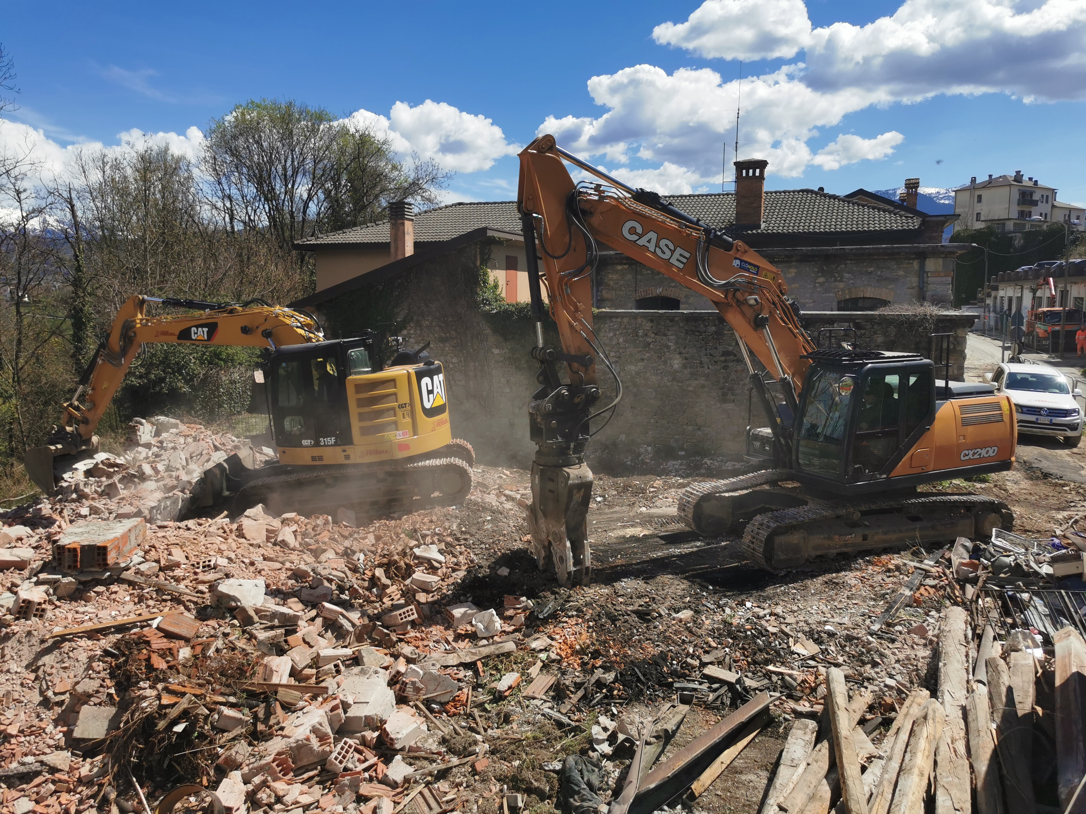 Smaltimento macerie cantiere
